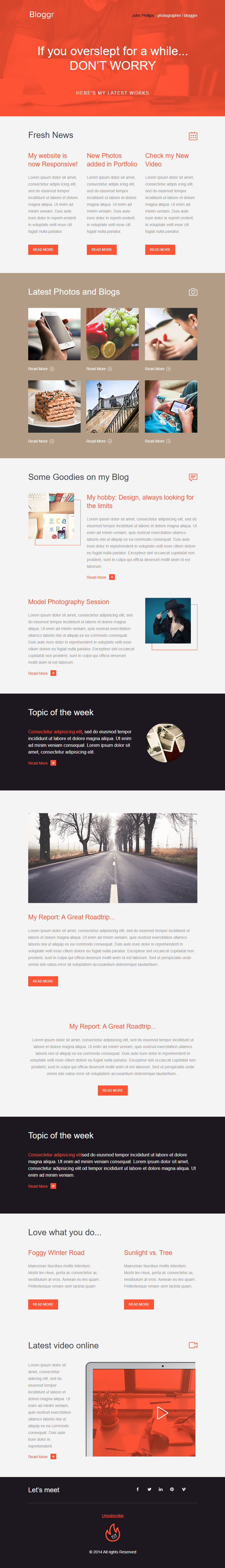 Bloggr template preview
