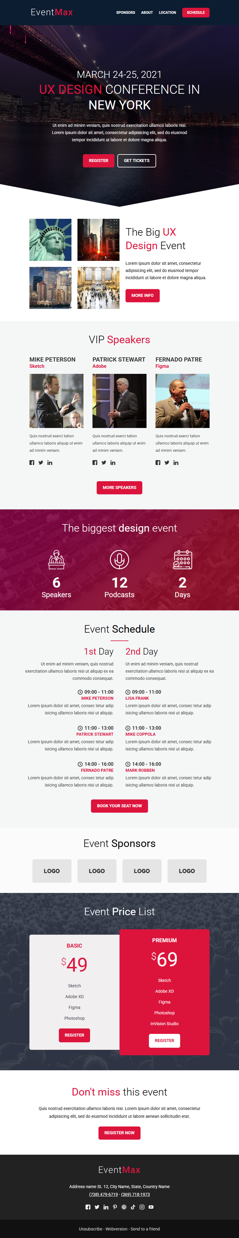 Eventmax template preview