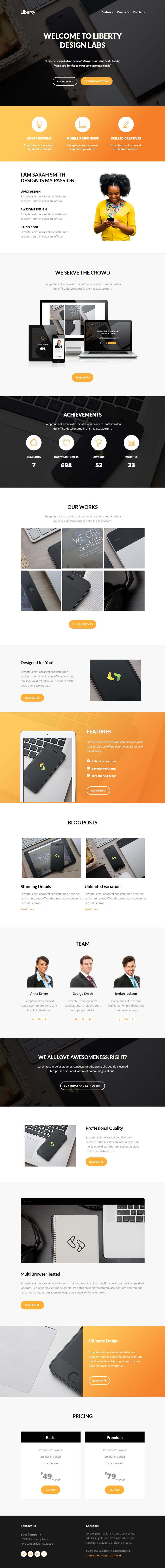 Liberty template preview