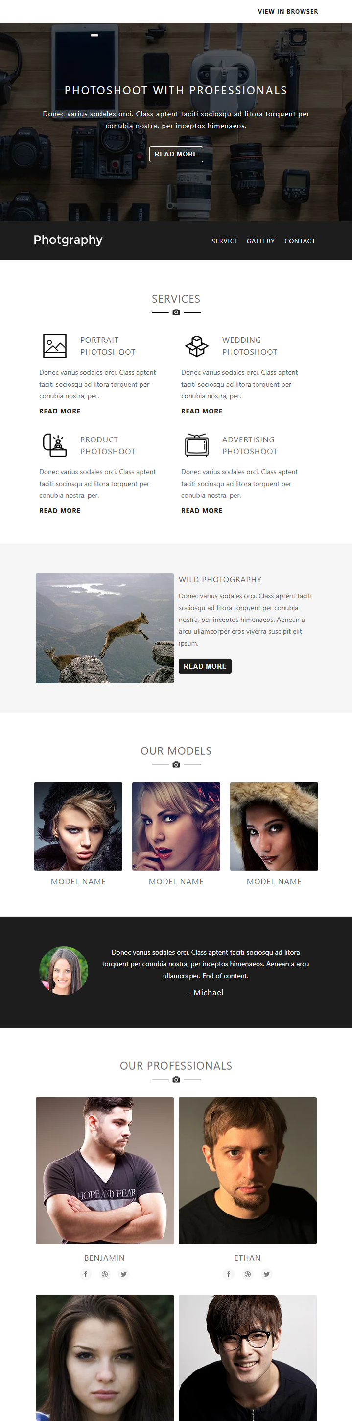 Photoshoot Template preview