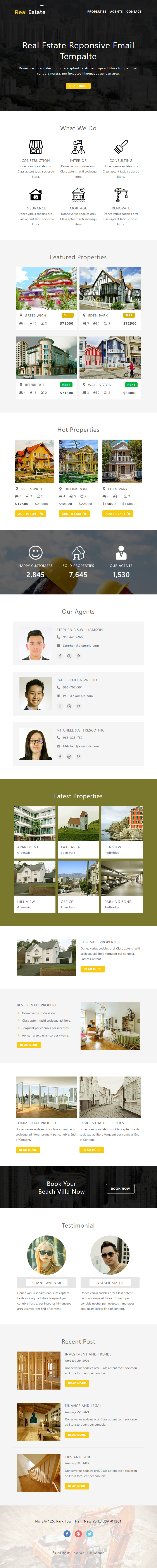 Real Estate Template preview