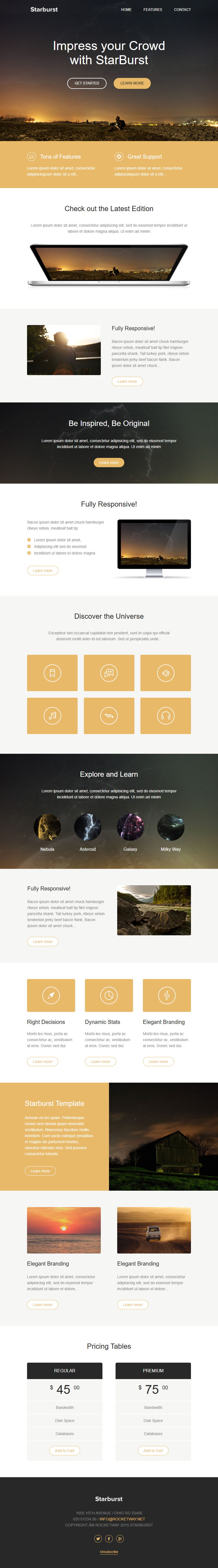 Starburst template preview