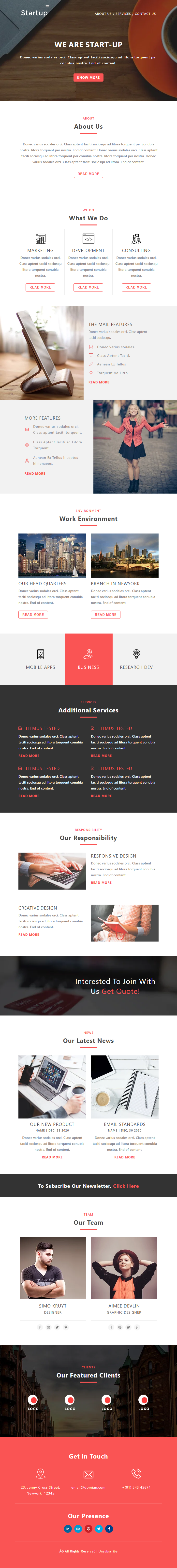 Marting Agency Template preview